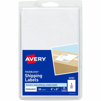 Avery 5292 TrueBlock Shipping Labels – 4" x 6", 20 Labels
